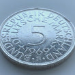 Laden Sie das Bild in den Galerie-Viewer, 5 Deutsche Mark Silberadler 1969 F
