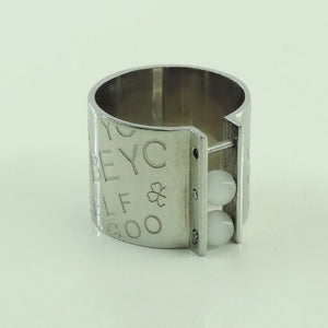 Damen Edelstahl Ring mit Farbstein 56 17,8 mm Ø