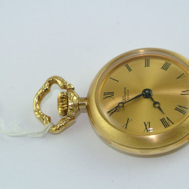 UHLMANN Geneve Taschenuhr / Handaufzug / 24,5 mm Durchmesser / vergoldet