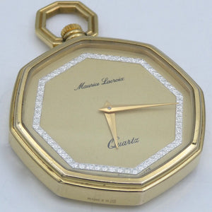 Maurice lacroix Swiss Made Halskette Kettenuhren Damen Uhr Quarz/ Vergoldet