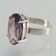 Laden Sie das Bild in den Galerie-Viewer, Solitär-Ring - mit Amethyst 925er Silber Ringgröße 58 18,4 mm Ø
