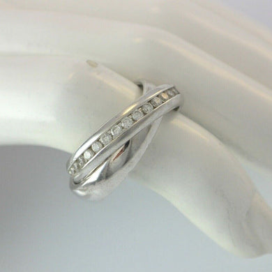 Damenring - mit Zirkonia / 925er Silber 59 18,8 mm Ø