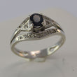 Laden Sie das Bild in den Galerie-Viewer, Damen Ring Onyx mit Zirkonia / 925 Silber
