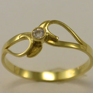 Damenring mit Zirkonia / 585er 14 Karat Gold 54 17,2 mm Ø *