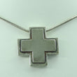 Laden Sie das Bild in den Galerie-Viewer, Vintage Unisex Kette 925er Silber mit Kreuz Anhänger
