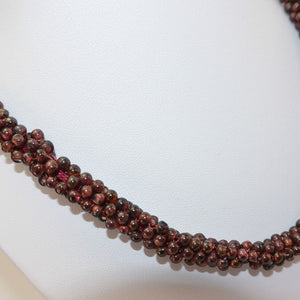 Vintage Damenhalskette Halskette mit Granat
