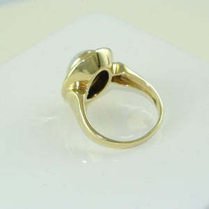 Vintage Damen-Ring mit Opal / 333er - 8 Karat Gold / Gr. 52 16,5 mm Ø