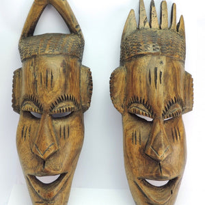 Afrikanische Holzmasken 30 cm - Wandmasken