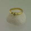 Laden Sie das Bild in den Galerie-Viewer, Ring mit 0.10 ct. Diamant / 333er 8 Karat Gelbgold 54 17,2 mm Ø *
