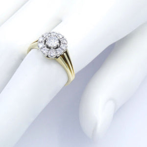 Damenring 585er 14 Karat mit Diamanten ca. 0.78 ct. / 57 18,1 mm Ø