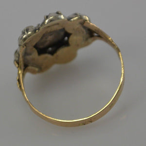 Antik Damenring mit Diamanten0.72ct. Altschliff / 333er 8Karat Gold 56 17,8 mmØ*