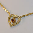 Laden Sie das Bild in den Galerie-Viewer, Vintage Collier mit Brillanten 0,50 ct &amp; Rubin 750er 18 Karat Gold 42 cm
