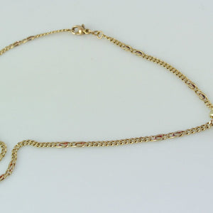 Kette mit Anhänger & Zirkonia / 333er 8 K & 375er 10 K Gold / ca. 48 cm