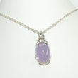 Laden Sie das Bild in den Galerie-Viewer, Vintage Damen Kette 835er Silber mit Amethyst Anhänger
