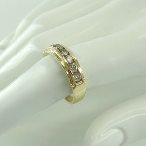 Vintage Damenring 585er 14 Karat Gold mit Diamanten ca. 0,70ct 63 20,0 mm Ø *