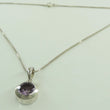 Laden Sie das Bild in den Galerie-Viewer, Vintage 925er Silber Damen Halskette &amp; Anhänger mit Amethyst 925er Silber
