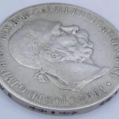 Silber Münze Österreich 5 Kronen Kaiser Franz Josef 1900