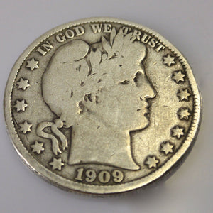 Barber Half Dollar aus den USA von 1909