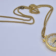 Laden Sie das Bild in den Galerie-Viewer, GENEVE 17 Jewels Halsketten Uhr - Anhänger / Handaufzug / vergoldet
