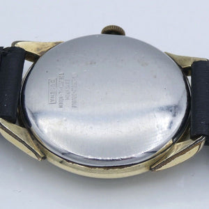 Vintage Dugena Festa Walzgold Double 20 Mikron Handaufzug Herrenuhr