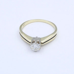 Damenring 585er 14 Karat mit Diamant ca. 0.50 ct. / 54 17,2 mm Ø