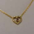 Laden Sie das Bild in den Galerie-Viewer, Vintage Collier mit Brillanten 0,50 ct &amp; Rubin 750er 18 Karat Gold 42 cm
