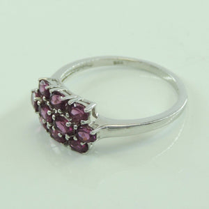 Damenring mit Amethyst / 925er Silber / 67 21,3 mm Ø