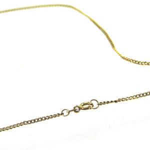 Goldkette mit Anhänger Zirkonia 333er 8 Karat Gelgold 50cm