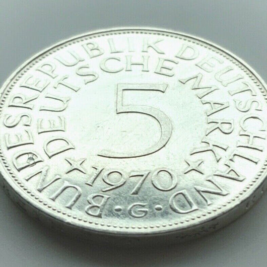 5 Deutsche Mark Silberadler 1970 G