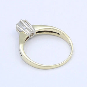 Damenring 585er 14 Karat mit Diamant ca. 0.50 ct. / 54 17,2 mm Ø