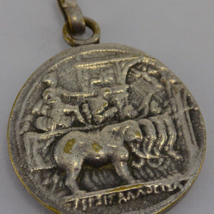 Medaille versilbert / Griechische Antike